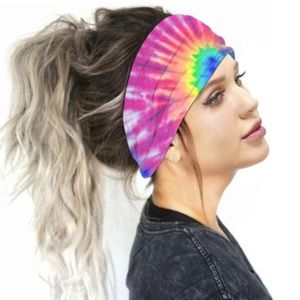 Tie Dye Headband Face Mask